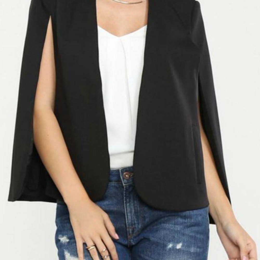 Jealous Tomato Cape Blazer Jacket